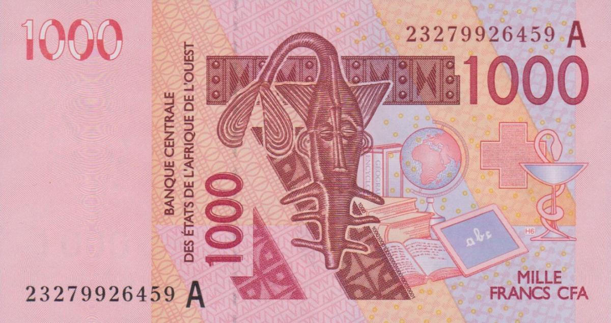 Front of West African States p115Aw: 1000 Francs from 2023