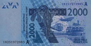 Gallery image for West African States p116Ar: 2000 Francs