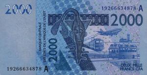 Gallery image for West African States p116As: 2000 Francs
