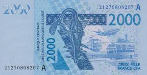 Gallery image for West African States p116Au: 2000 Francs