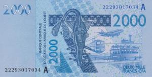 Gallery image for West African States p116Av: 2000 Francs