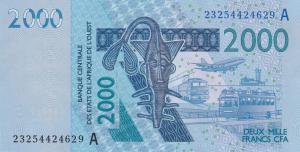 Gallery image for West African States p116Aw: 2000 Francs