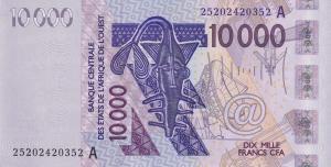 Gallery image for West African States p118Ax: 10000 Francs