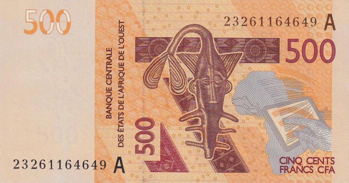 Front of West African States p119Al: 500 Francs from 2023