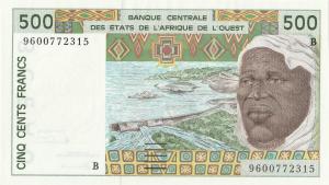 Gallery image for West African States p210Bh: 500 Francs