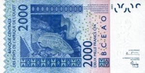 p216Ba from West African States: 2000 Francs from 2003