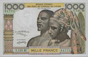 Gallery image for West African States p603Hl: 1000 Francs