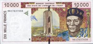 Gallery image for West African States p714Kd: 10000 Francs