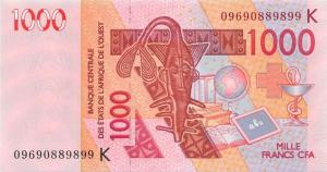 Gallery image for West African States p715Kg: 1000 Francs