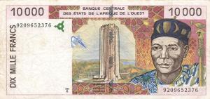 Gallery image for West African States p814Ta: 10000 Francs