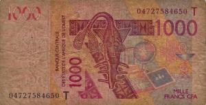 Gallery image for West African States p815Tb: 1000 Francs