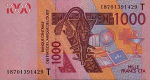 Gallery image for West African States p815Tr: 1000 Francs