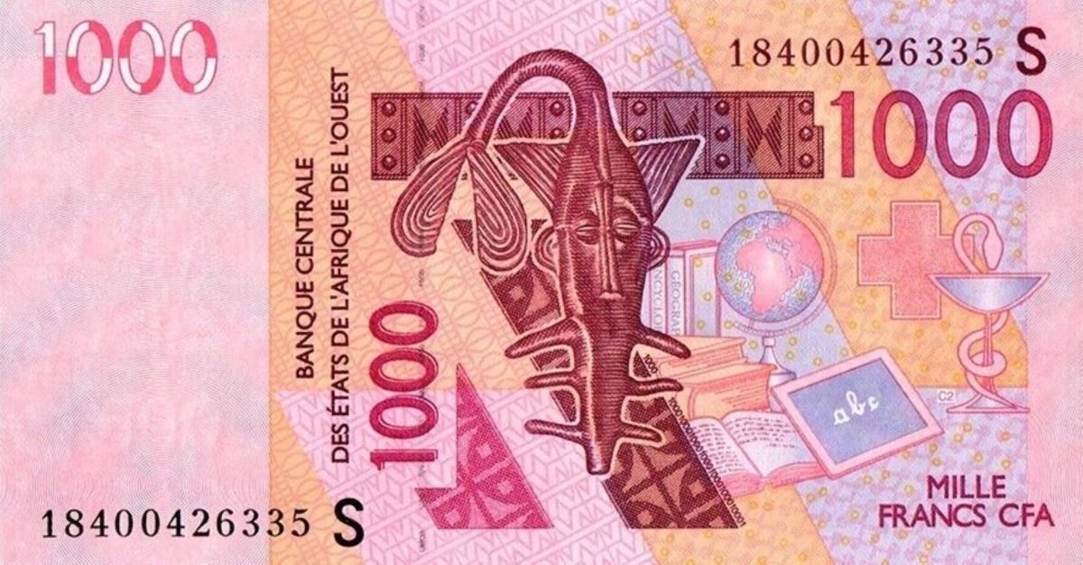 Front of West African States p915Sr: 1000 Francs from 2018