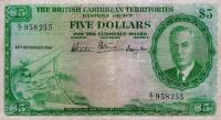 Gallery image for British Caribbean Territories p3a: 5 Dollars
