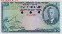 Gallery image for British Caribbean Territories p3ct: 5 Dollars