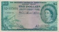 Gallery image for British Caribbean Territories p9a: 5 Dollars