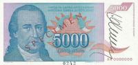 Gallery image for Yugoslavia p141s: 5000 Dinara