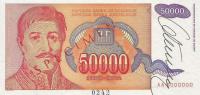 Gallery image for Yugoslavia p142s: 50000 Dinara