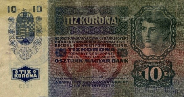 Back of Yugoslavia p1: 10 Kroner from 1919