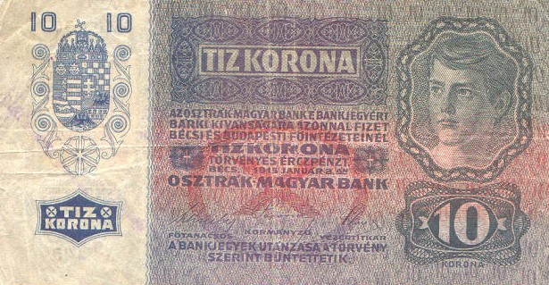 Back of Yugoslavia p6b: 10 Kroner from 1919