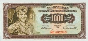 Gallery image for Yugoslavia p71b: 1000 Dinara