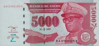 Gallery image for Zaire p69: 5000 Nouveau Zaires