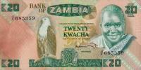 p27b from Zambia: 20 Kwacha from 1980