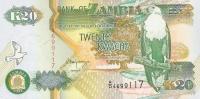 Gallery image for Zambia p36b: 20 Kwacha from 1992