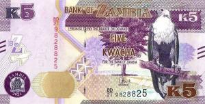 Gallery image for Zambia p57d: 5 Kwacha