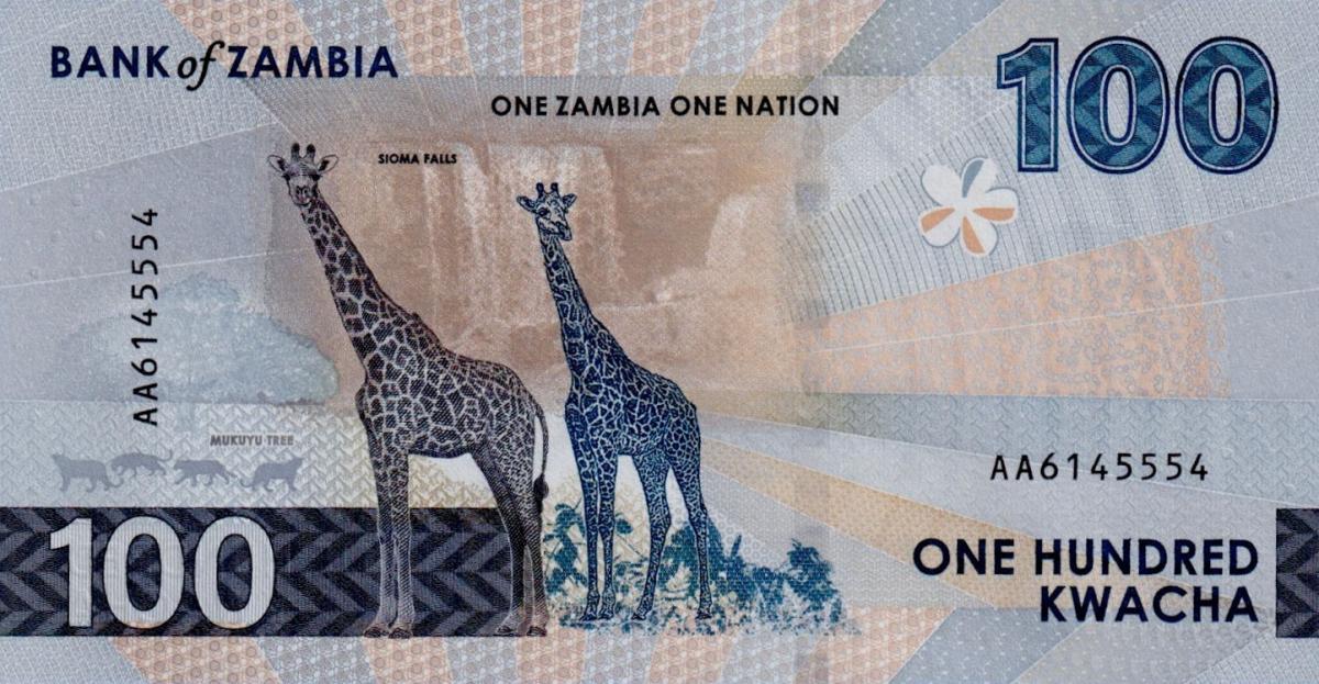 Front of Zambia p65: 100 Kwacha from 2024