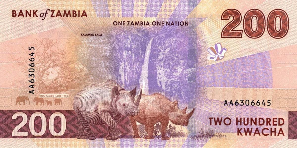 Back of Zambia p66: 200 Kwacha from 2024