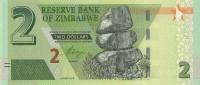 Gallery image for Zimbabwe p101: 2 Dollars
