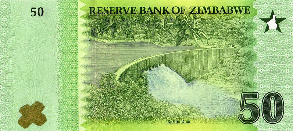 Back of Zimbabwe p114: 50 ZiG from 2026