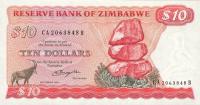 Gallery image for Zimbabwe p3a: 10 Dollars