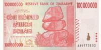 Gallery image for Zimbabwe p80a: 100000000 Dollars