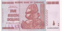 Gallery image for Zimbabwe p84: 5000000000 Dollars