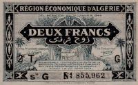 Gallery image for Algeria p102: 2 Francs