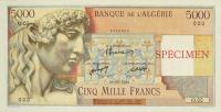 Gallery image for Algeria p105s: 5000 Francs