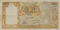 p107b from Algeria: 1000 Francs from 1953