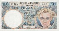 Gallery image for Algeria p115: 100 Francs