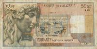 p120a from Algeria: 50 Nouveaux Francs from 1959