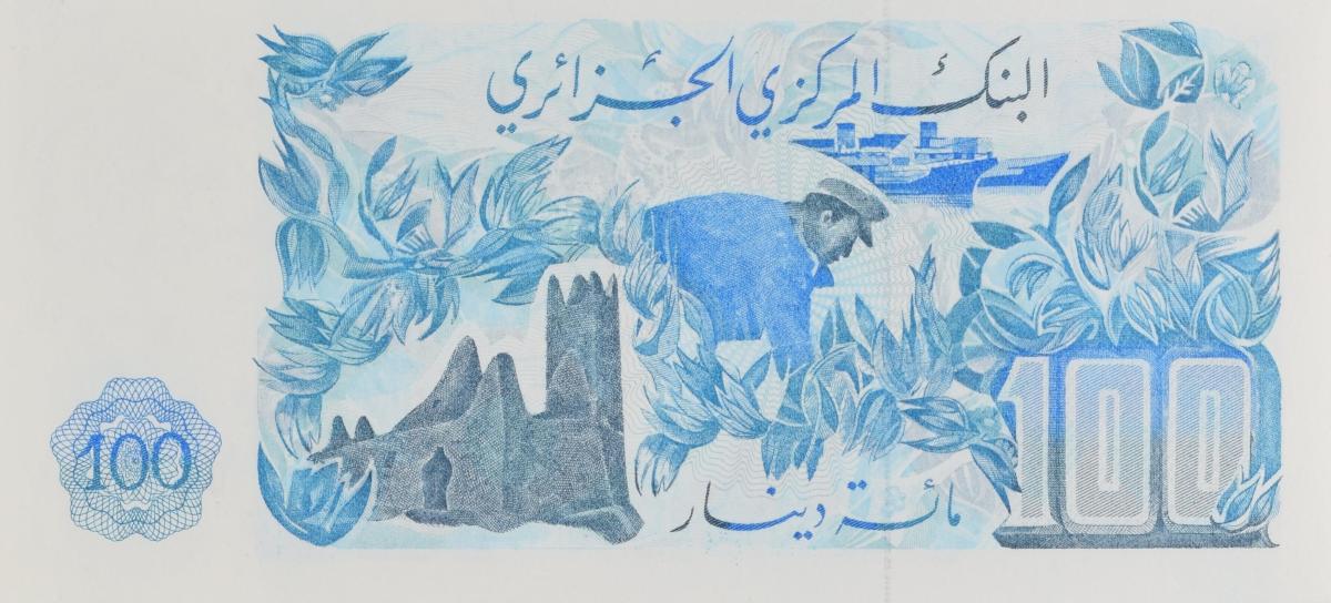 Back of Algeria p131a: 100 Dinars from 1981