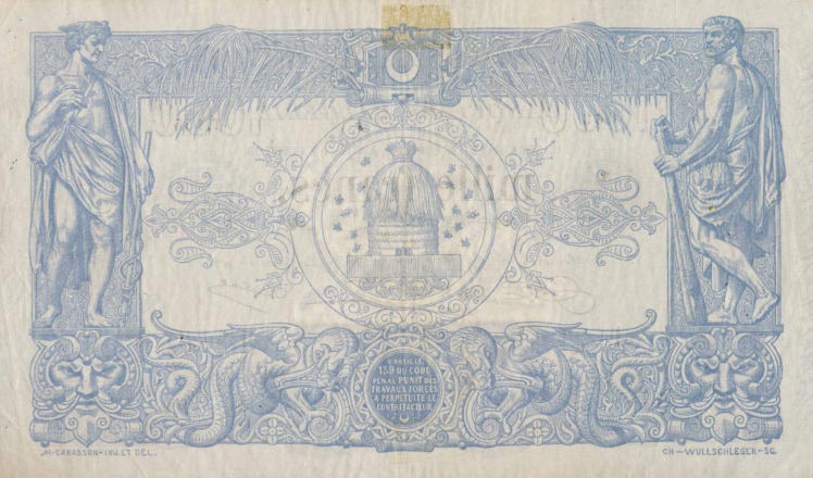 Back of Algeria p76b: 1000 Francs from 1918