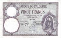 Gallery image for Algeria p78a: 20 Francs