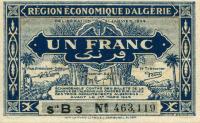 Gallery image for Algeria p98a: 1 Franc