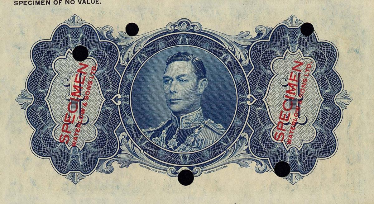 Back of British Guiana p12ct: 1 Dollar from 1937