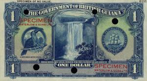 Gallery image for British Guiana p12ct: 1 Dollar