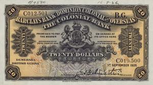 Gallery image for British Guiana pS102As: 10 Dollars
