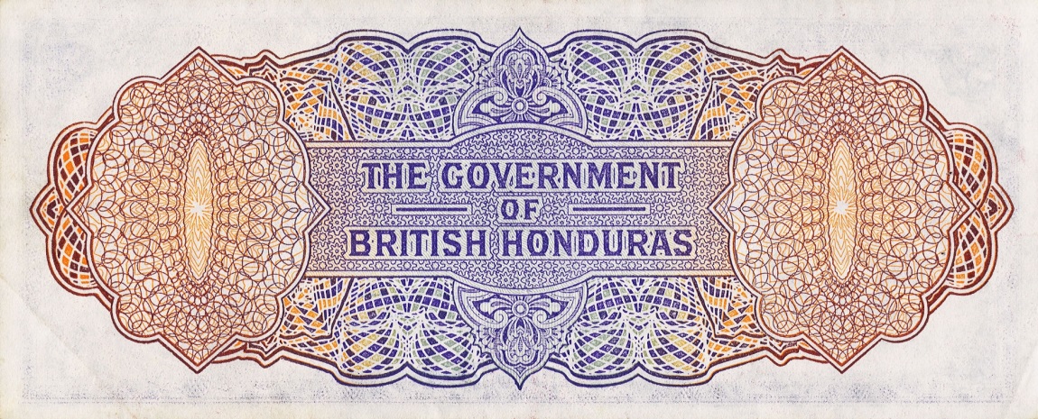 Back of British Honduras p29a: 2 Dollars from 1953