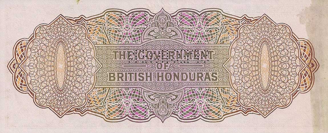 Back of British Honduras p32s: 20 Dollars from 1952